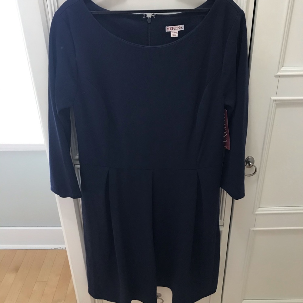 Navy dress, never worn, tags attached, from Target